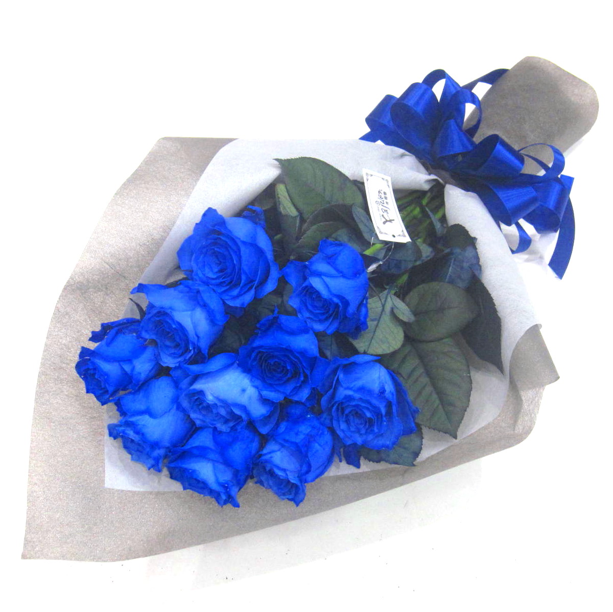 希望本数可能 オリジナル染色 青いバラ10本の花束 商品詳細