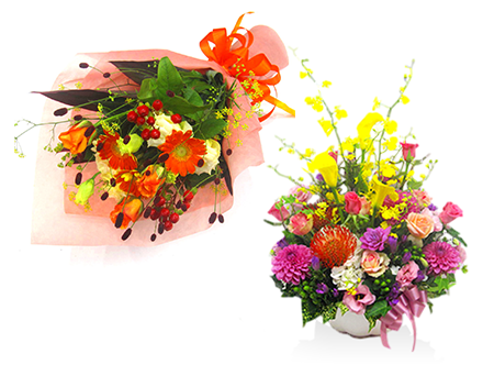 花束やアレンジメントなど敬老の日に贈る花