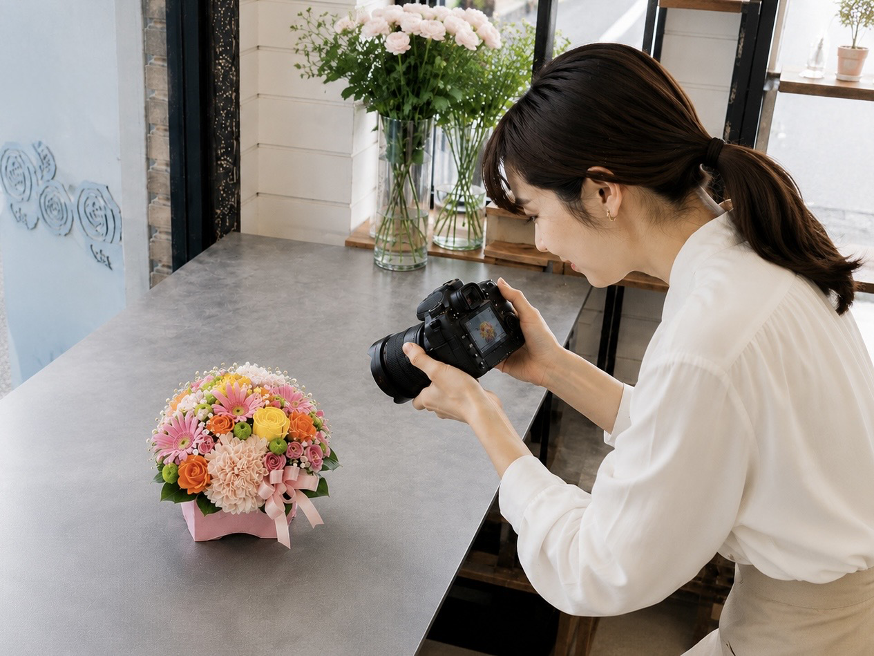お花を制作